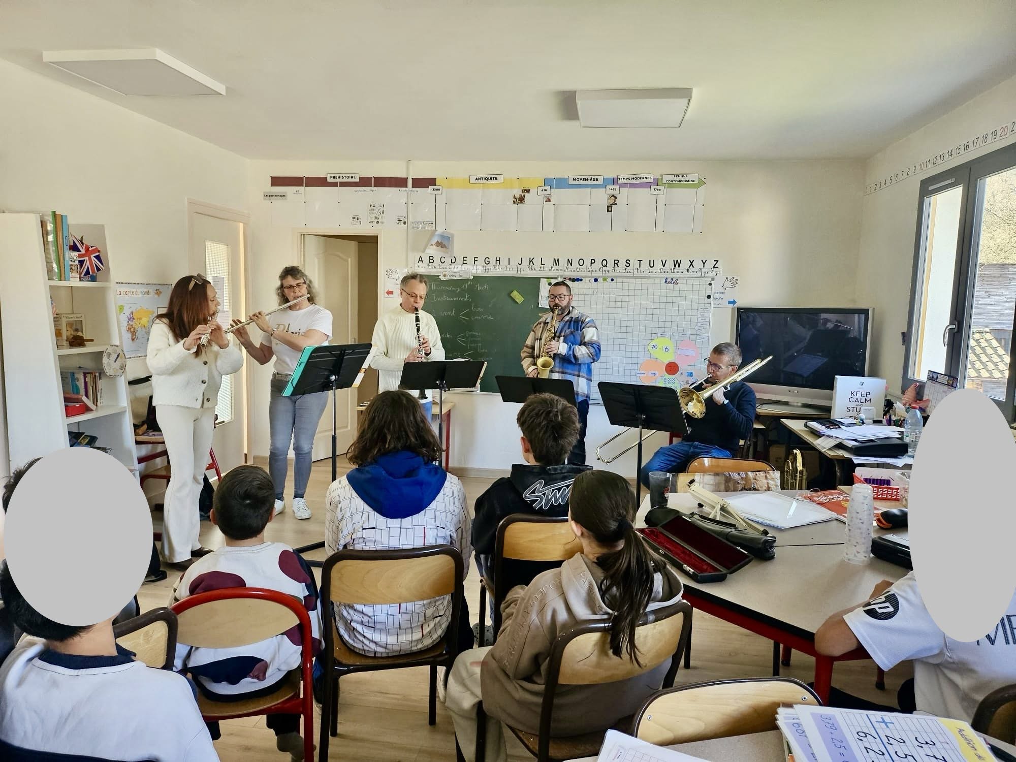 Atelier musique avec les professeurs de l’école de musique de Rives